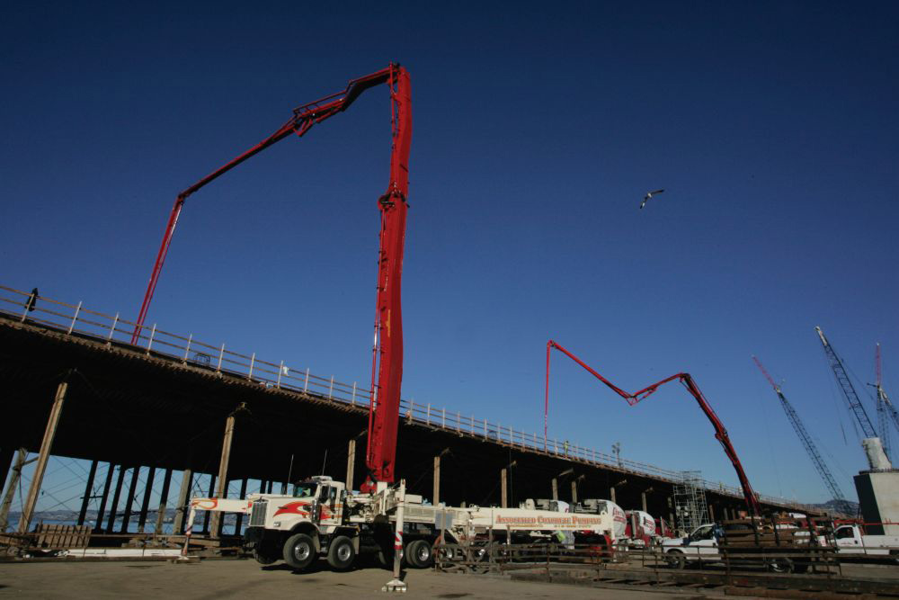 Oakland Bay Bridge: World's Largest Concrete Boom Pump on a Historic Project, USA