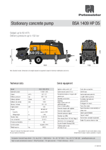BSA 1409 HP D5 Data Sheet EN