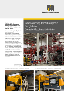 Industrialisierung des Wohnungsbaus Fertigteilwerk Deutsche Modulhausfabrik BSA 1408 E
